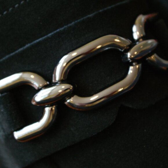 VANELI Women's Zeus Loafer Size 9.5 Black w/ Silver Chain - Picture 4 of 14